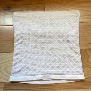 Free people white tube top, size L/S